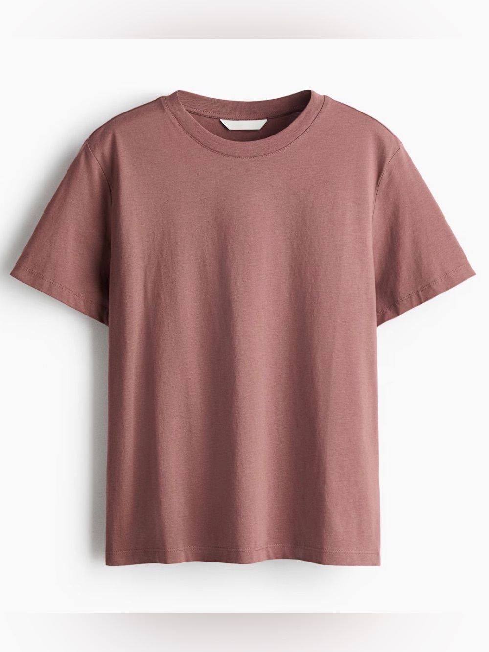 NWT H&M Dark Dusty Rose Crew Neck T-Shirt L